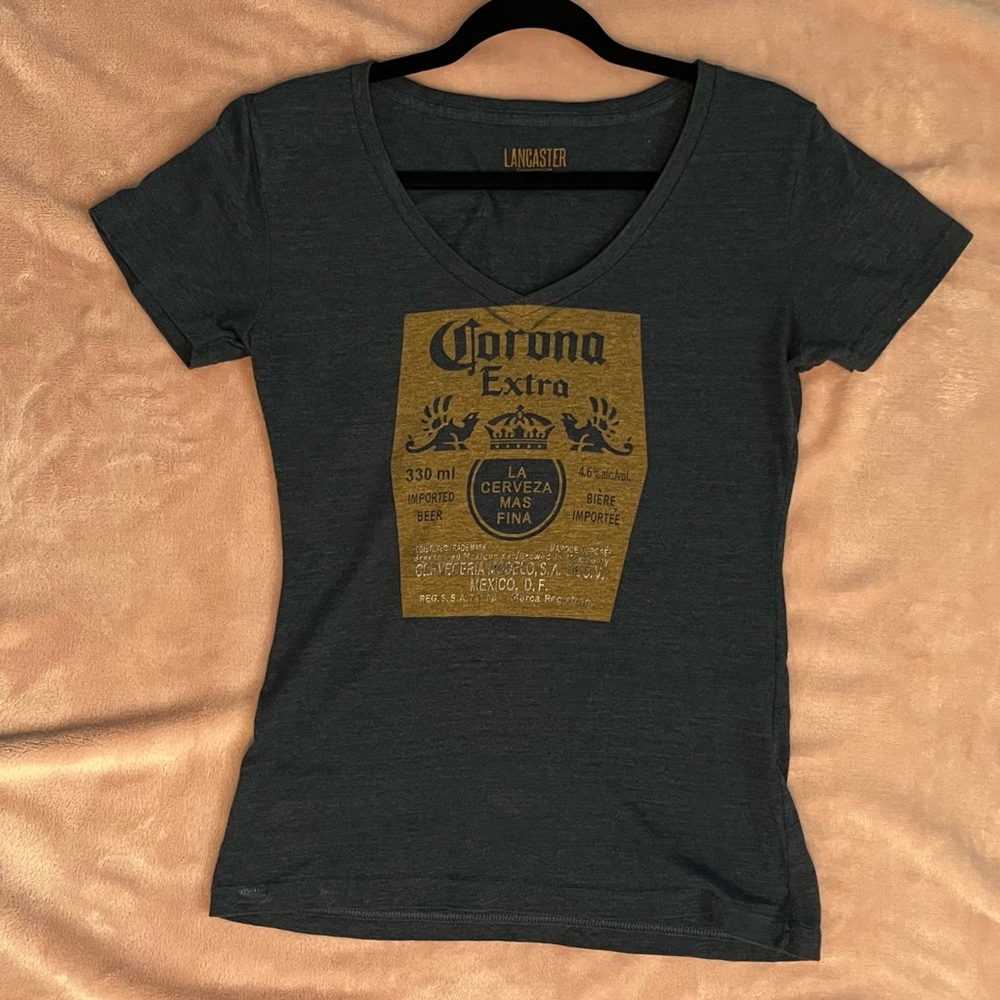 Women's Navy Heather Corona Tee Size Medium